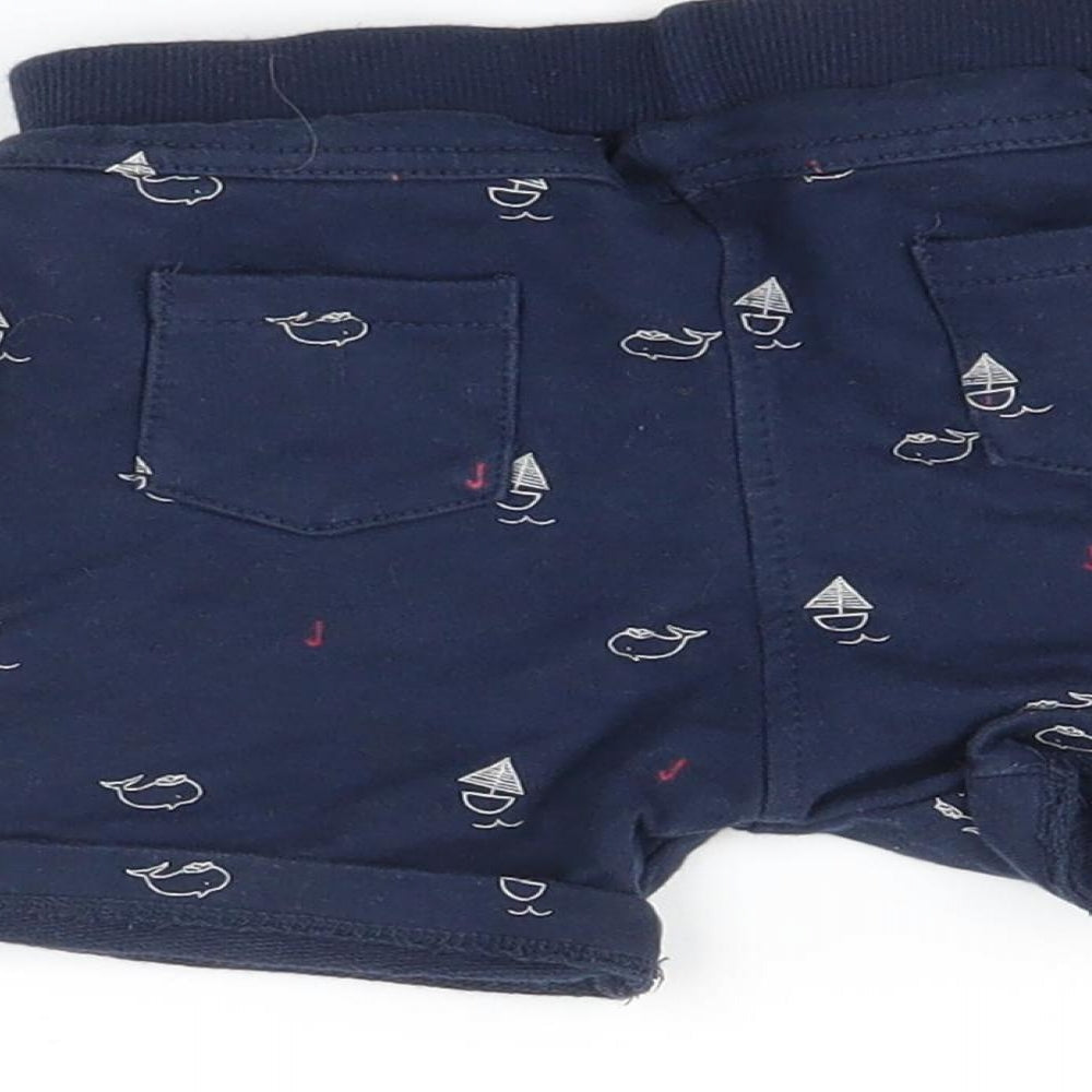 Debenhams Boys Blue Trousers Size 12-18 Months - Boat print