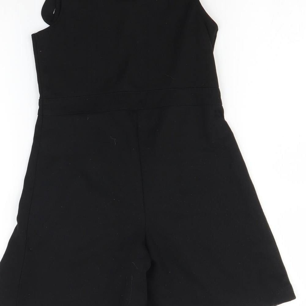 Pep&Co Girls Black Playsuit One-Piece Size 3-4 Years