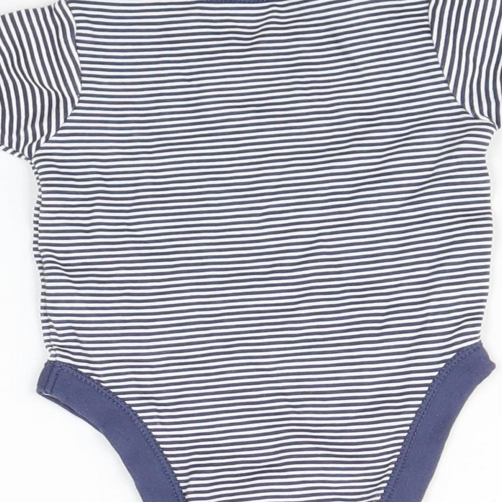 George Baby Multicoloured Striped Romper One-Piece Size 0-3 Months