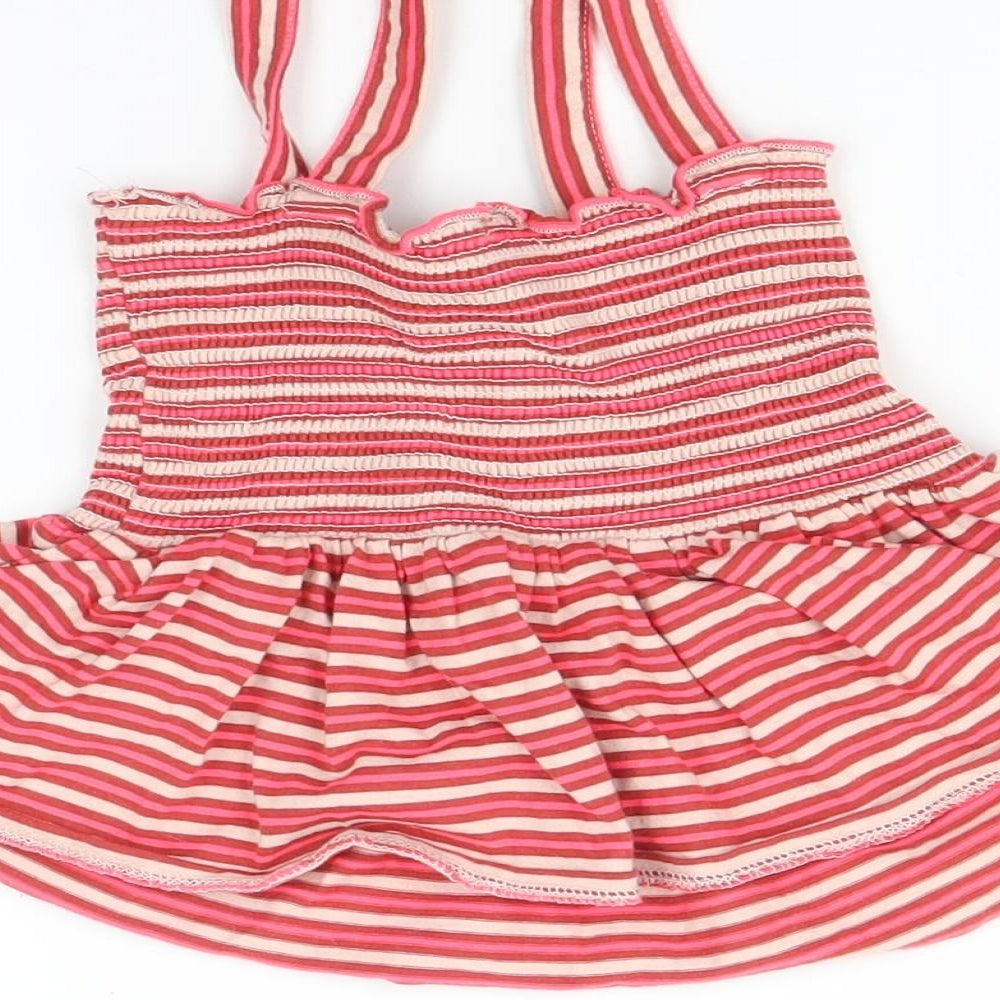 NEXT Girls Multicoloured Striped Fit & Flare Size 6 Years