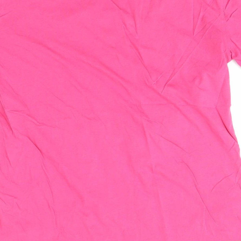 Preworn Womens Pink Basic T-Shirt Size S