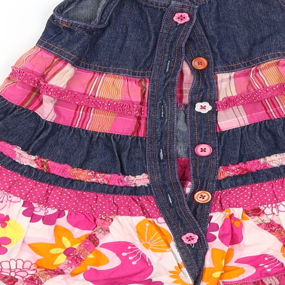 Marks & Spencer Girls Multicoloured Floral A-Line Size 3-6 Months