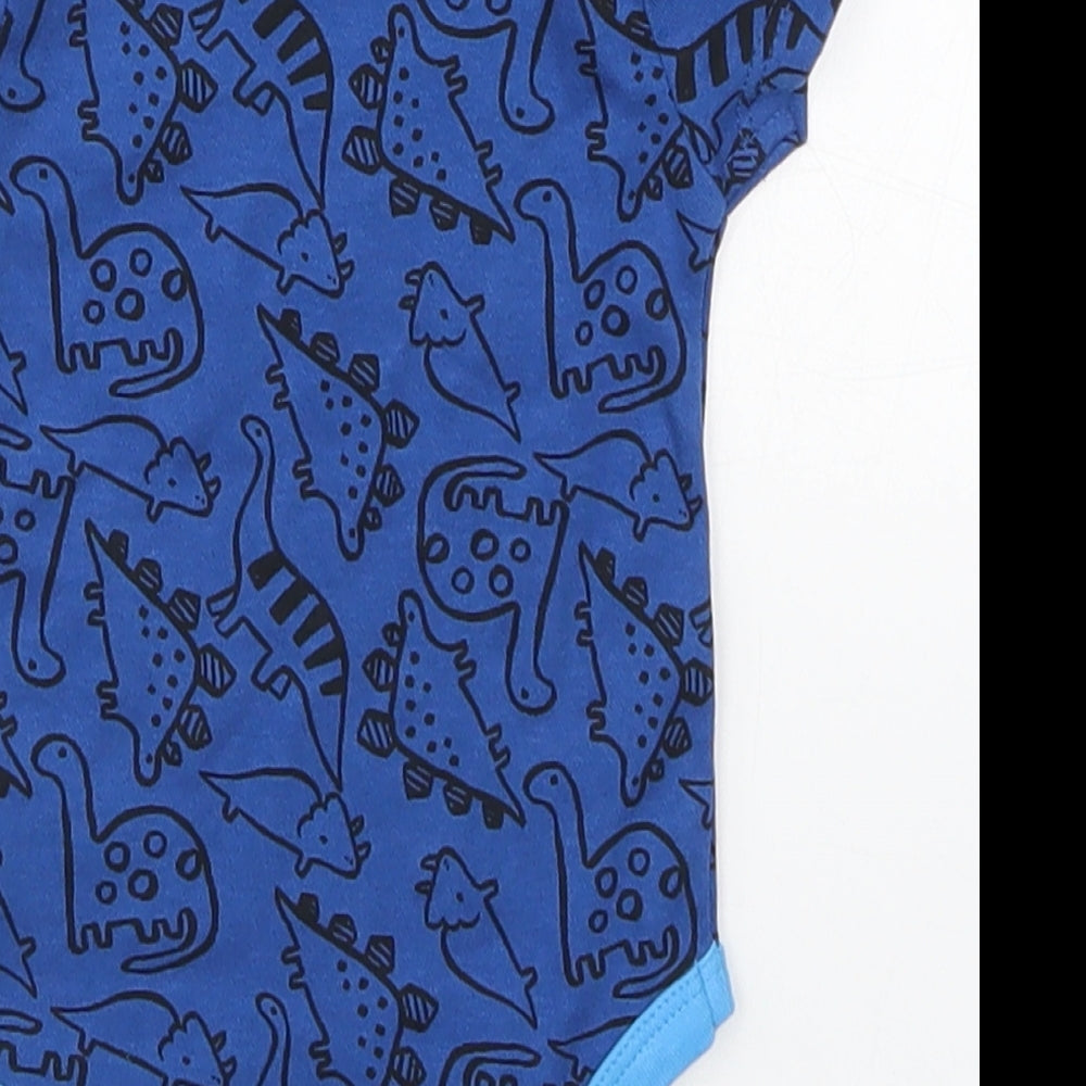 Pep&Co Boys Blue Babygrow One-Piece Size 0-3 Months - A-Roar-Able