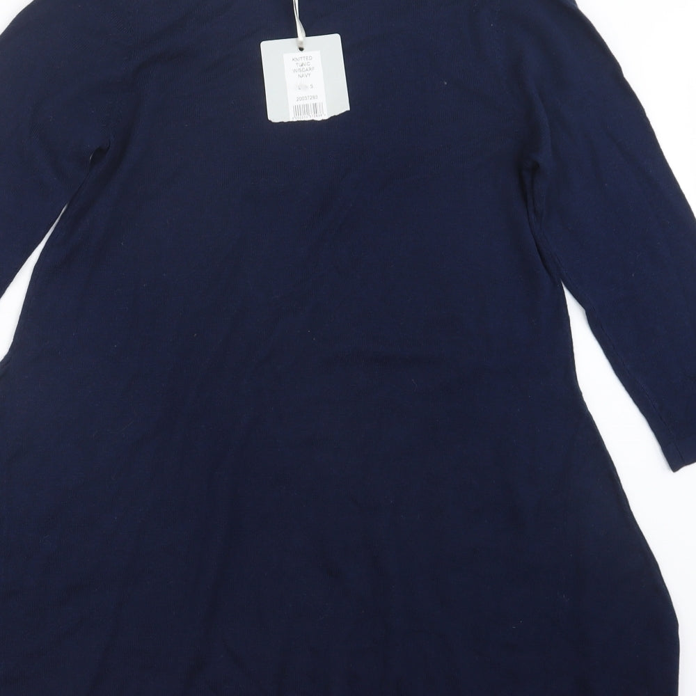 Pebble Bay Womens Blue Knit Pullover Jumper Size S