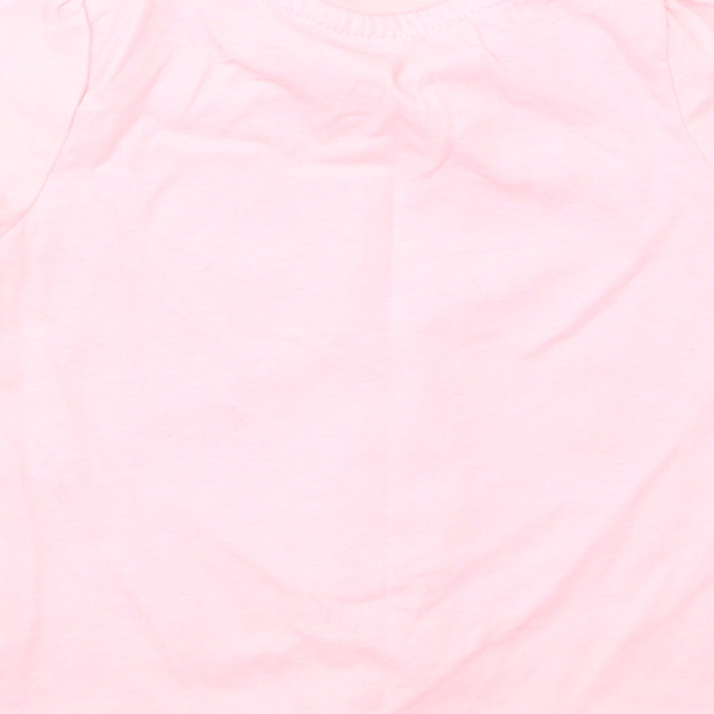 So Cute Girls Pink Basic T-Shirt Size 12-18 Months