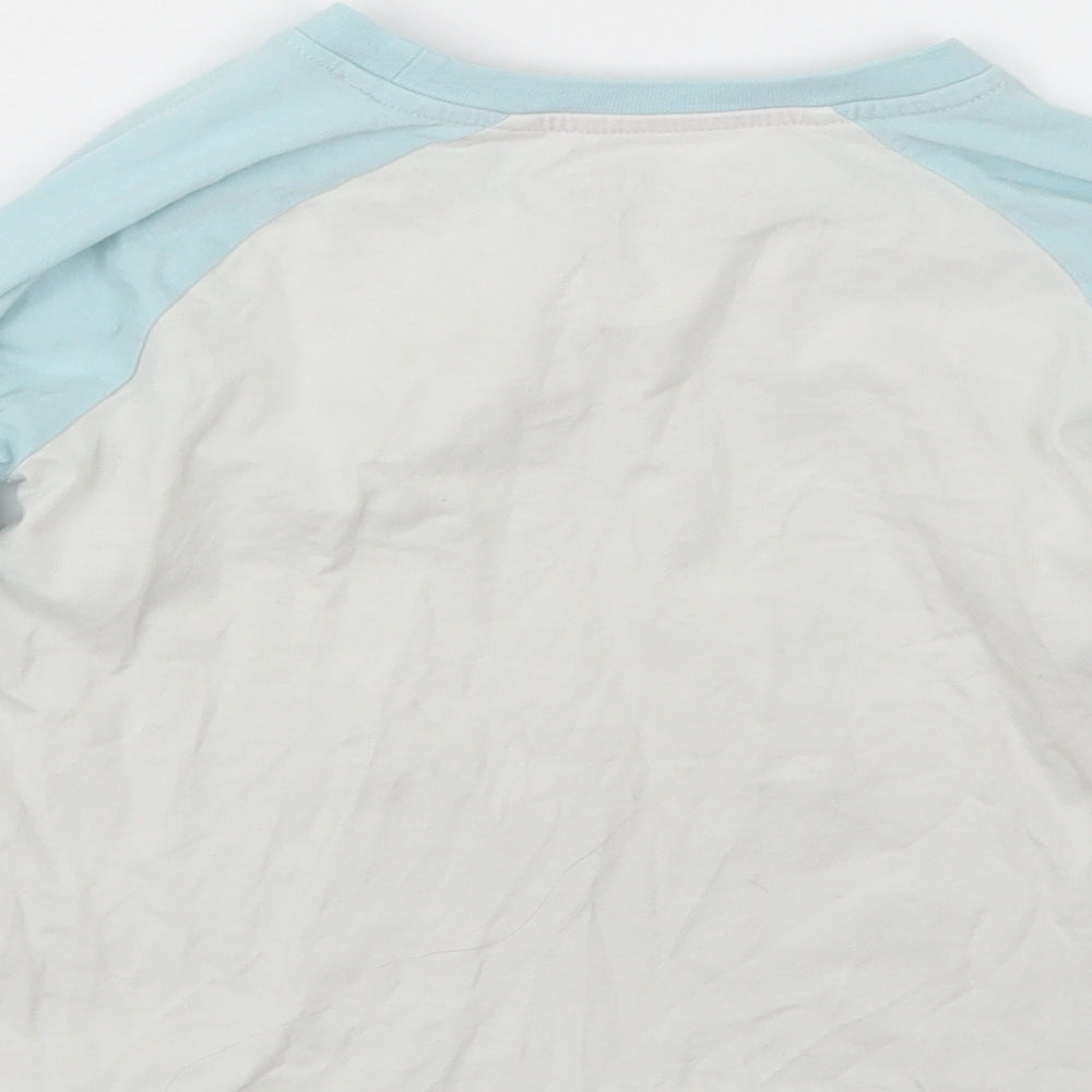 Matalan Girls Blue Geometric Top Pyjama Top Size 5 Years