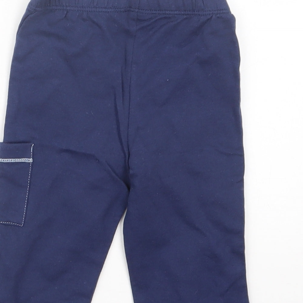Preworn Boys Blue Capri Trousers Size 9 Months