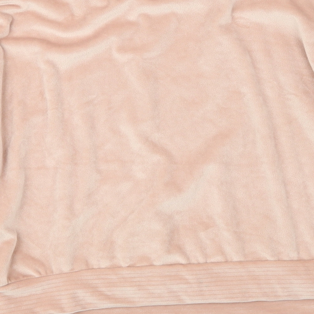 Jeff&Co Womens Pink Geometric Velvet Top One Piece Size 12