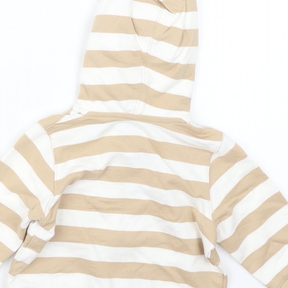 Little Me Boys Beige Striped Jacket Size 6-9 Months