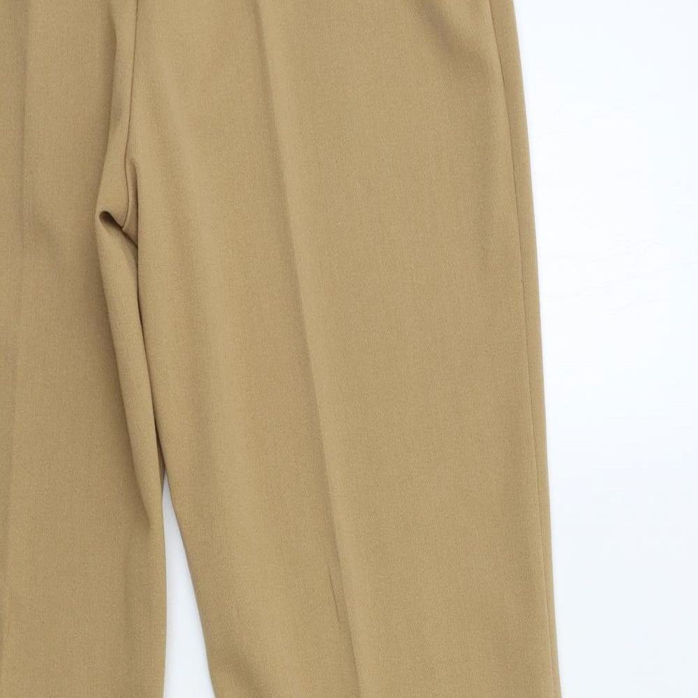 Peruggi Womens Brown Trousers Size 14 L31 in