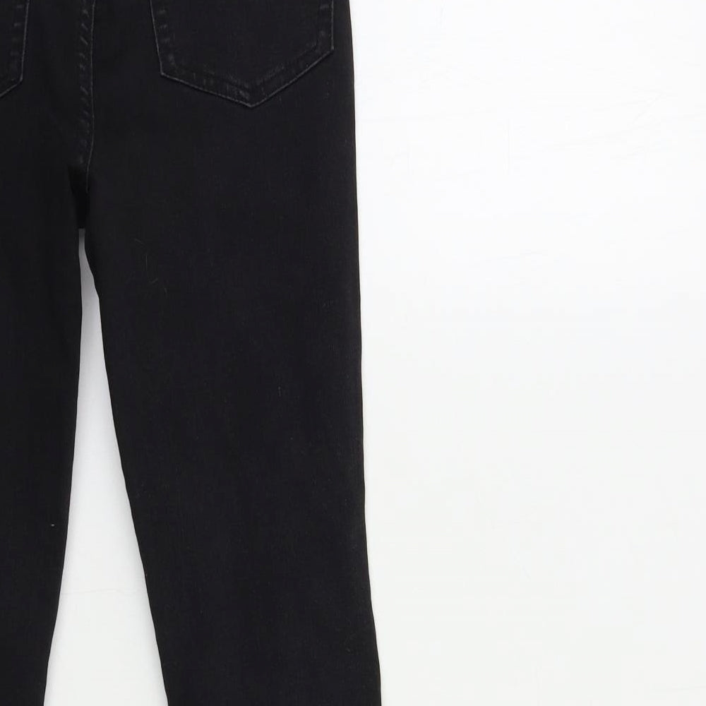 Preworn Womens Black Denim Skinny Jeans Size 23 in L23 in
