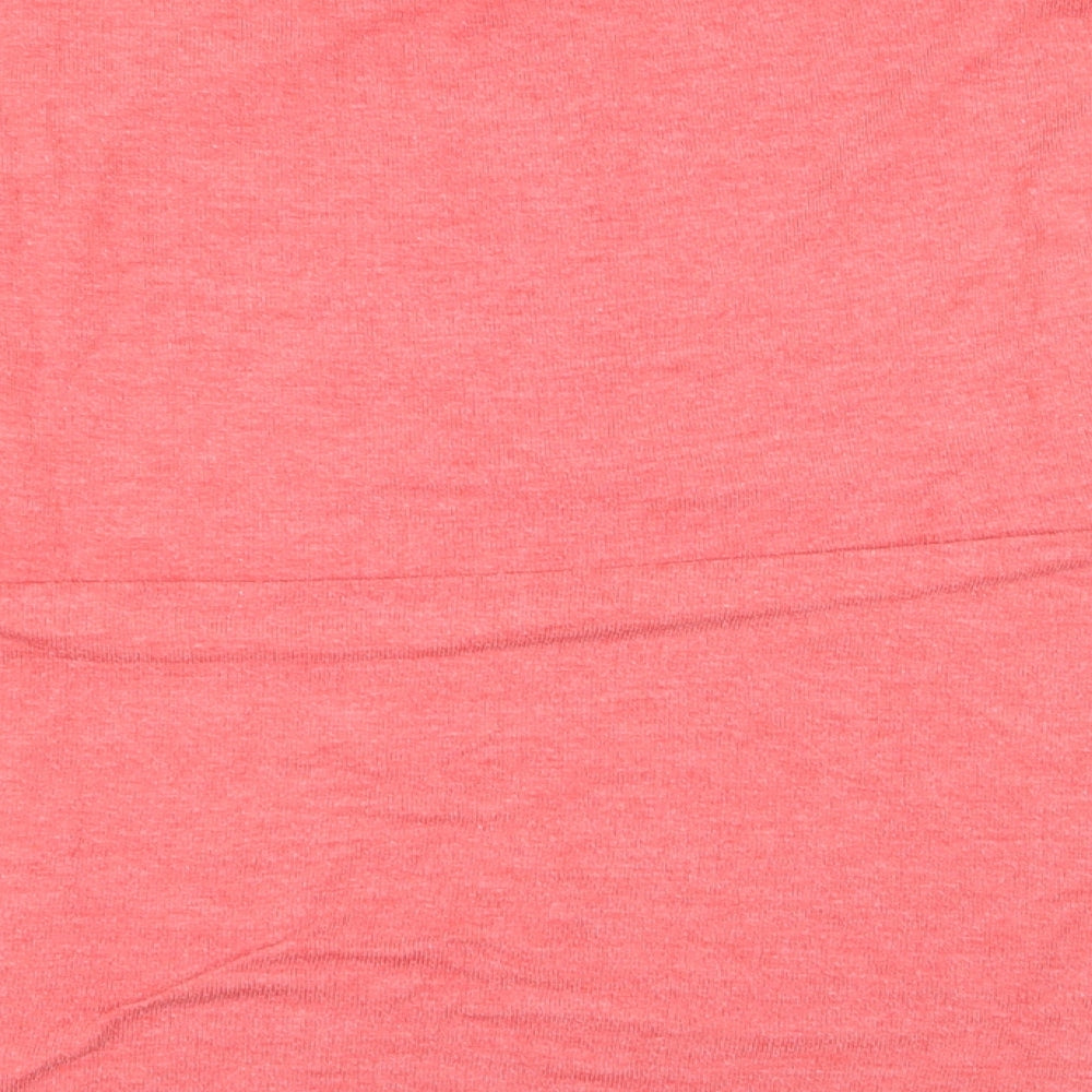 Topshop Womens Red Basic T-Shirt Size 14
