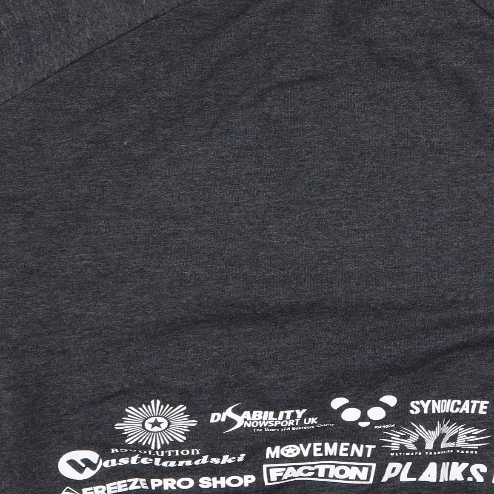 Syndicate Mens Grey Pullover Jumper Size M