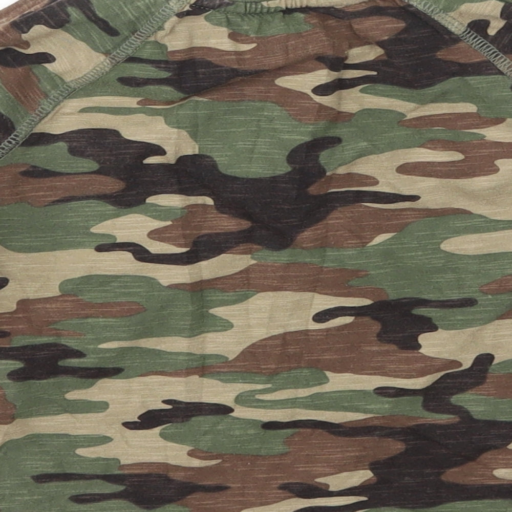 Gap Boys Green Camouflage Basic T-Shirt Size 3 Years