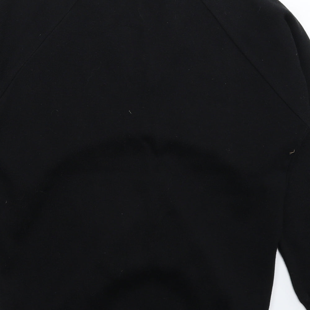 Swi Womens Black Knit Pullover Jumper Size XS