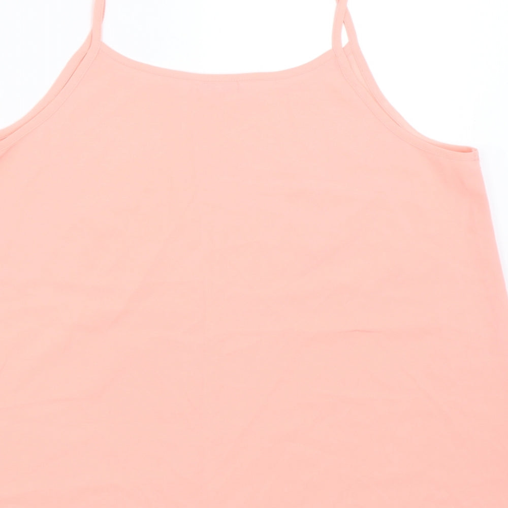 Peacocks Womens Pink Basic Tank Size 14