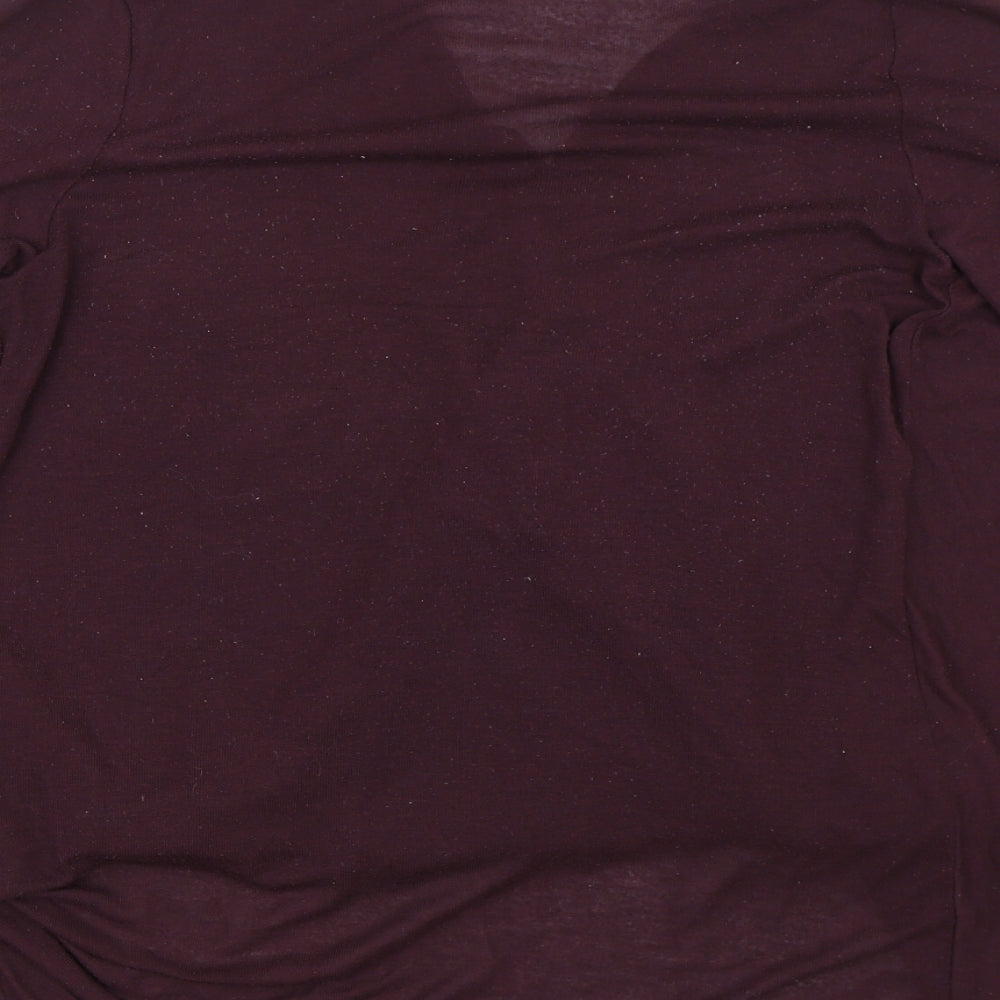Atmosphere Womens Purple Basic T-Shirt Size 12