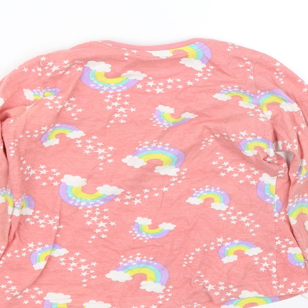 Studio Girls Pink Basic T-Shirt Size 5-6 Years - Rainbow