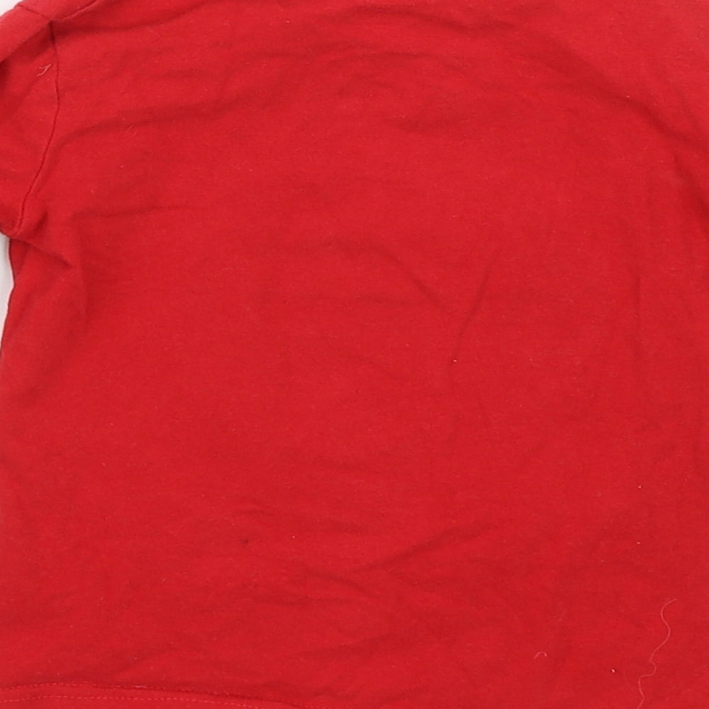 Character.com Boys Red Basic T-Shirt Size 4 Years - Cars