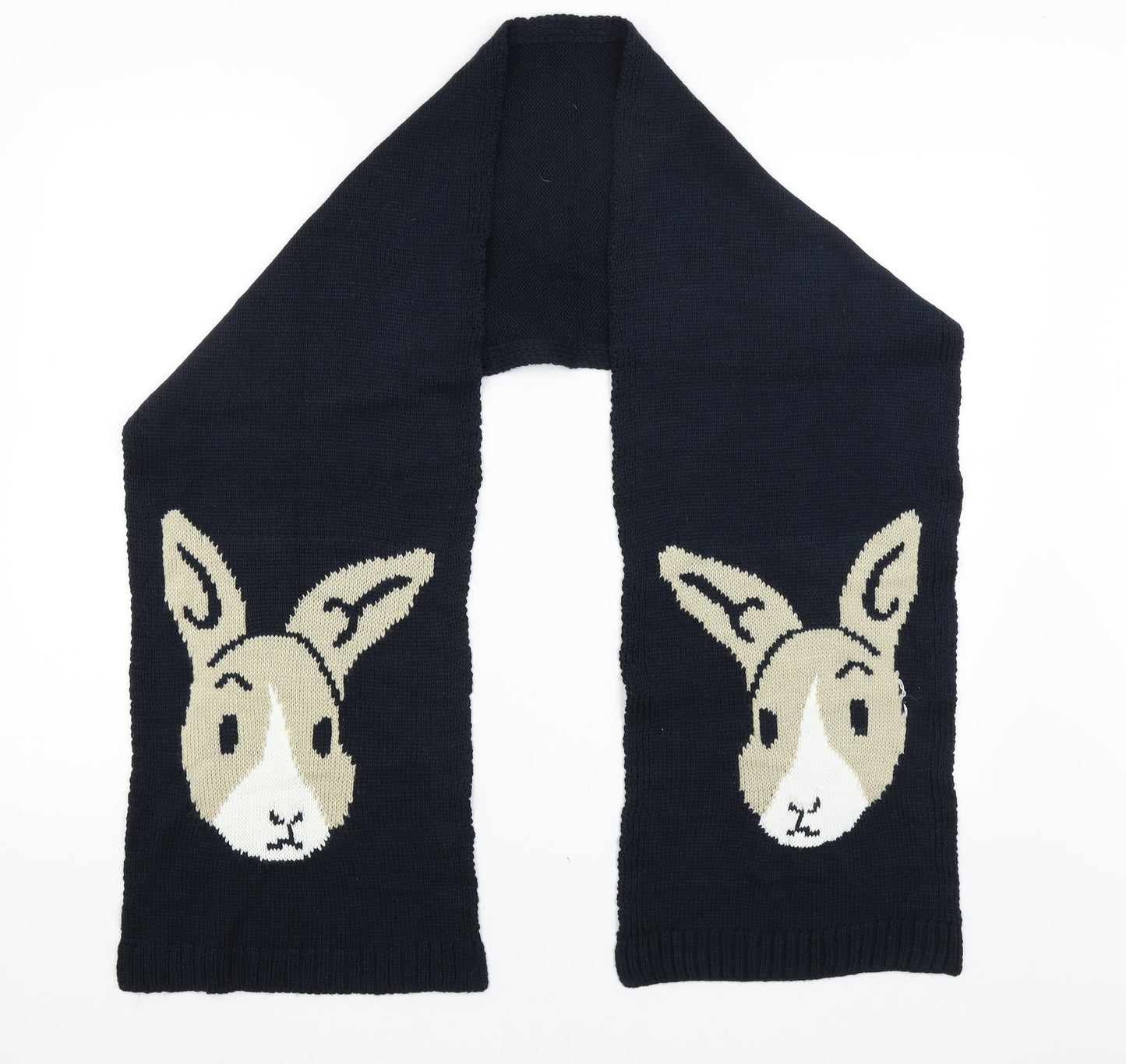 Preworn Womens Blue Scarf - Rabbits