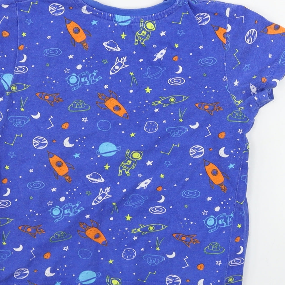 Pep&co Girls Blue Basic T-Shirt Size 4-5 Years