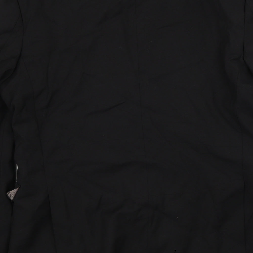 Cedar Wood State Mens Black Jacket Blazer Size 38