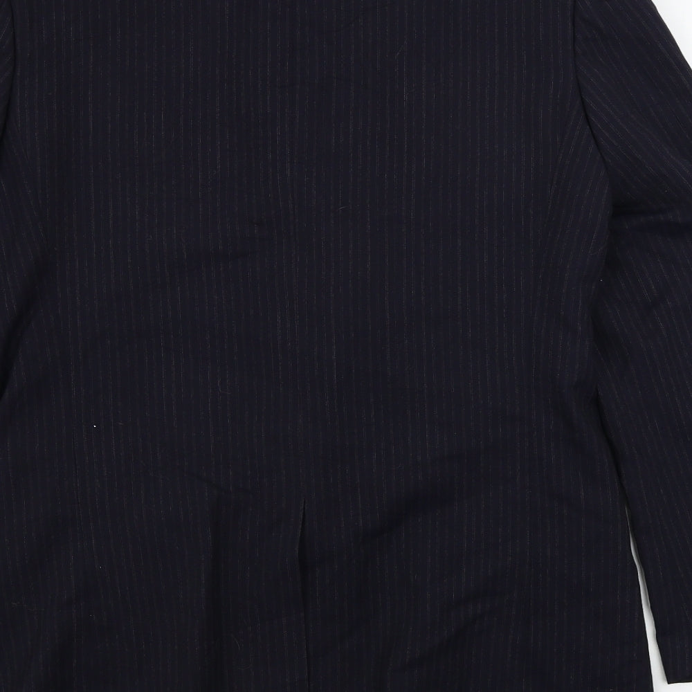 antich collection Mens Blue Striped Jacket Blazer Size 38