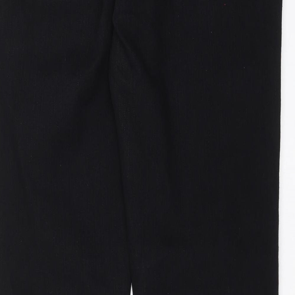 Disco Womens Black Denim Skinny Jeans Size 14 L29 in