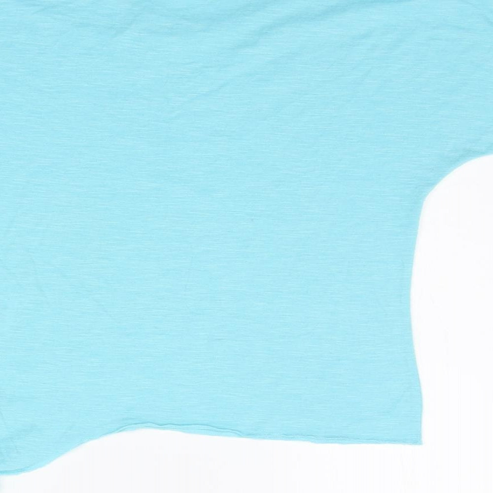 MISS EVIE Girls Blue Basic T-Shirt Size 13-14 Years