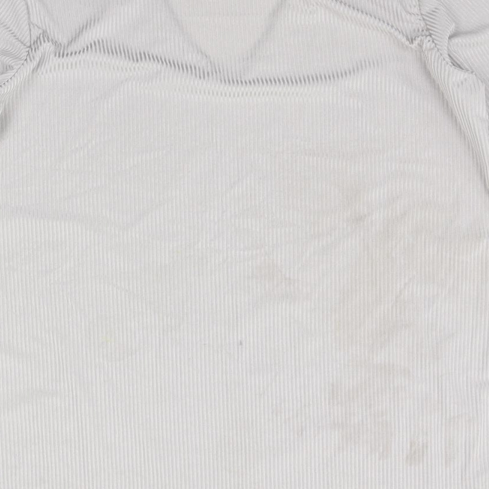 Misspap Womens Grey Basic T-Shirt Size 12