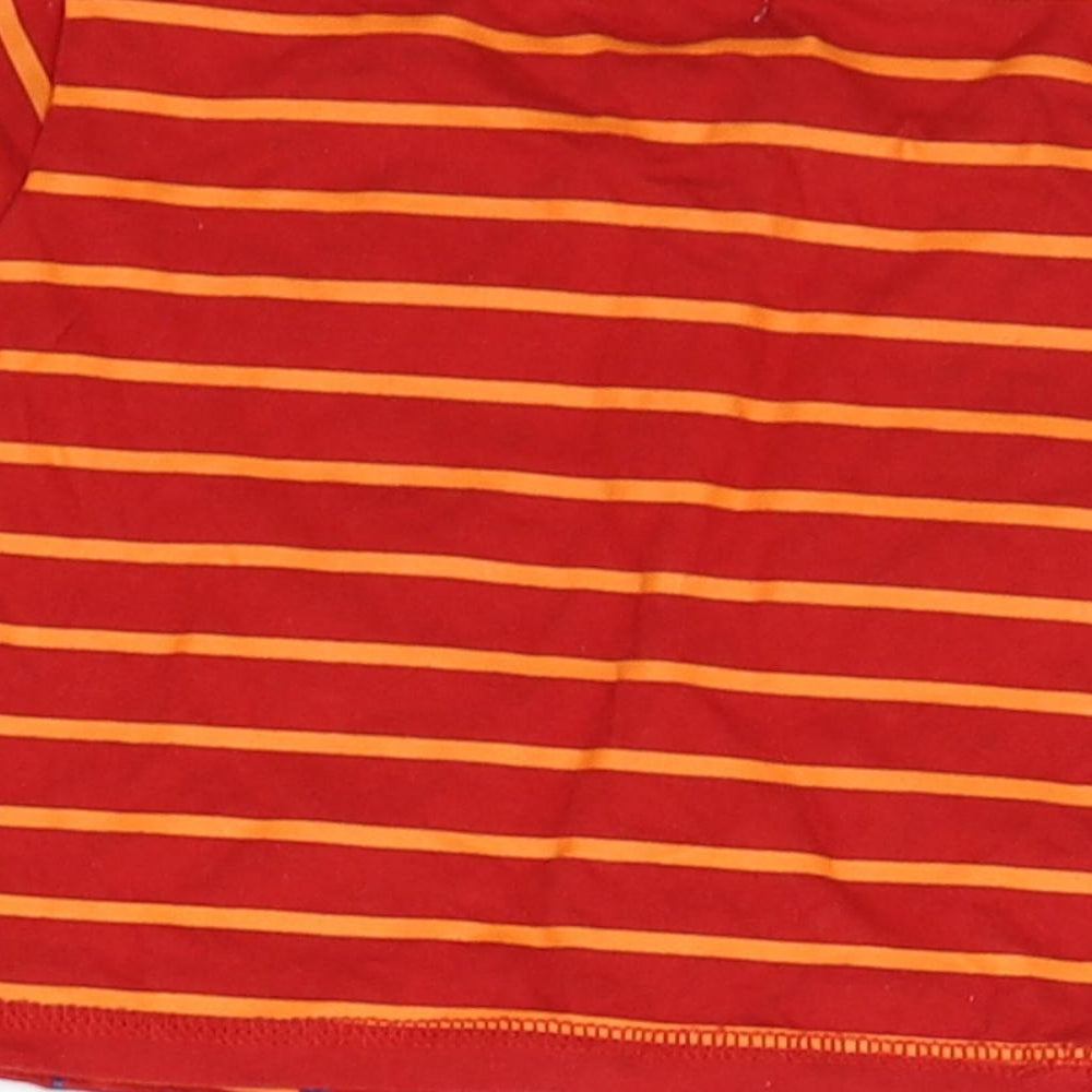 Pitter Patter Baby Red Striped Basic T-Shirt Size 3-6 Months