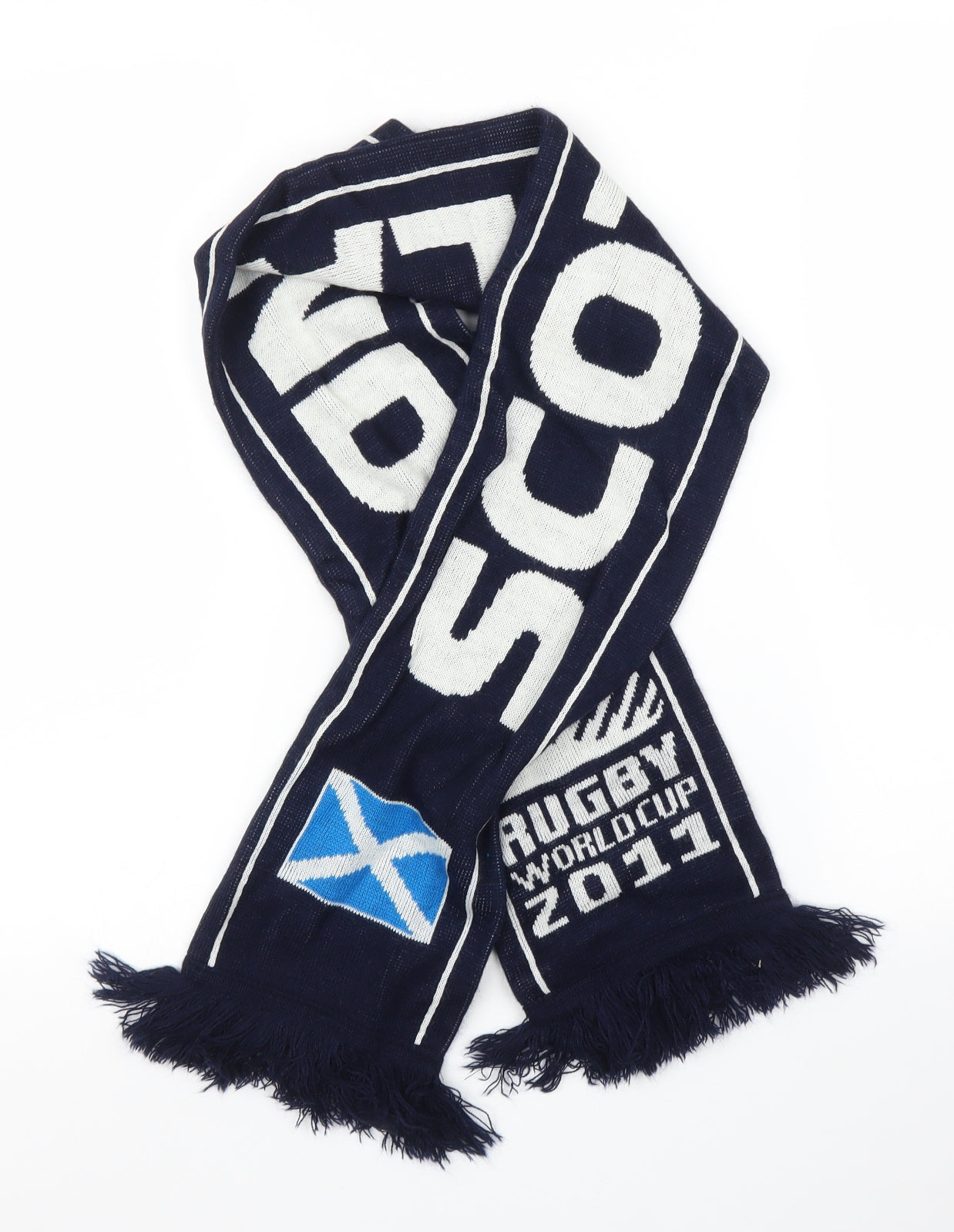 Rugby World Cup Mens Blue Scarf One Size