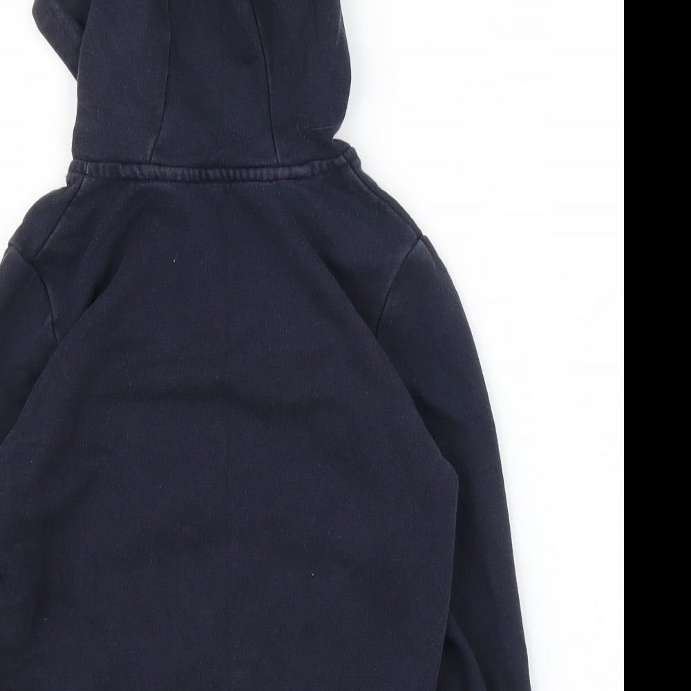 George Boys Blue Full Zip Hoodie Size 6 Years