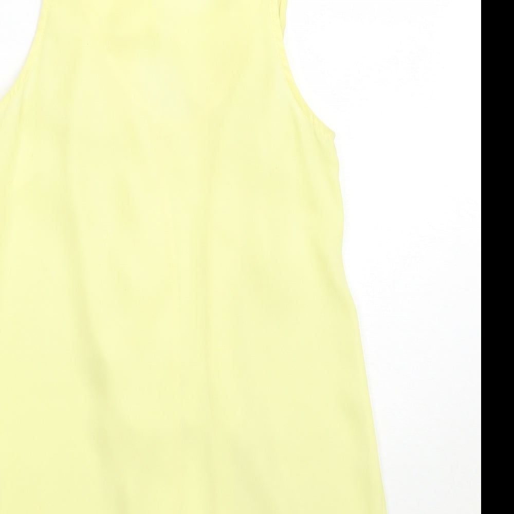 Topshop Womens Yellow Basic Tank Size 6