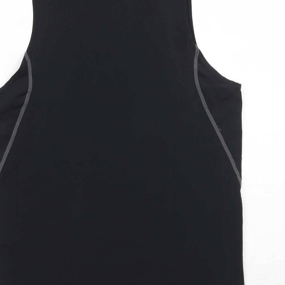 Preworn Womens Black Basic Tank Size L