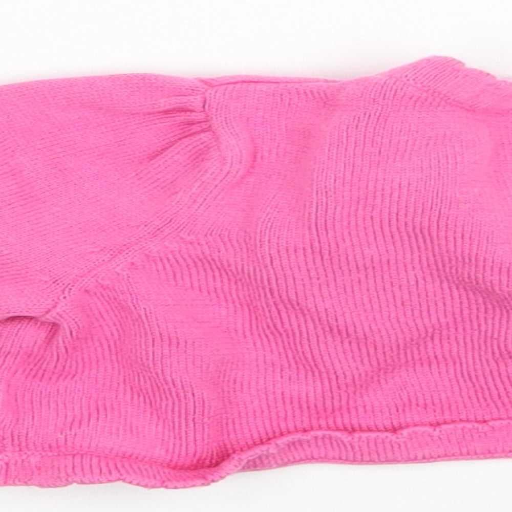Matalan Girls Pink Cardigan Jumper Size 3-6 Months