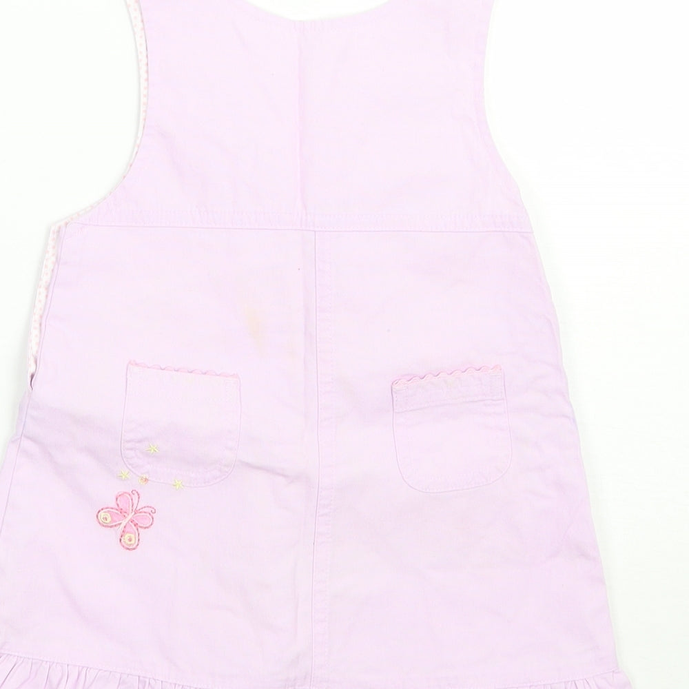 Morris mouse Girls Purple Animal Print A-Line Size 6-9 Months