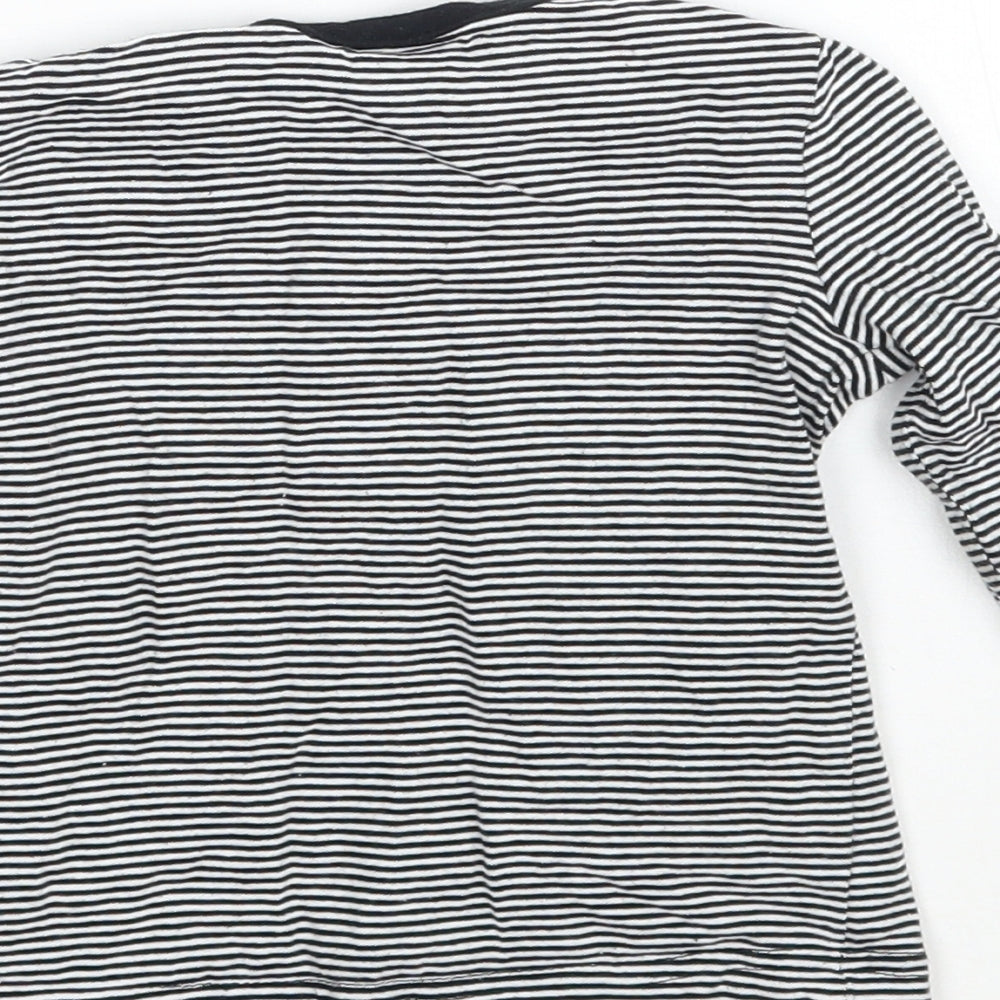 George Boys White Striped Basic T-Shirt Size 6-9 Months