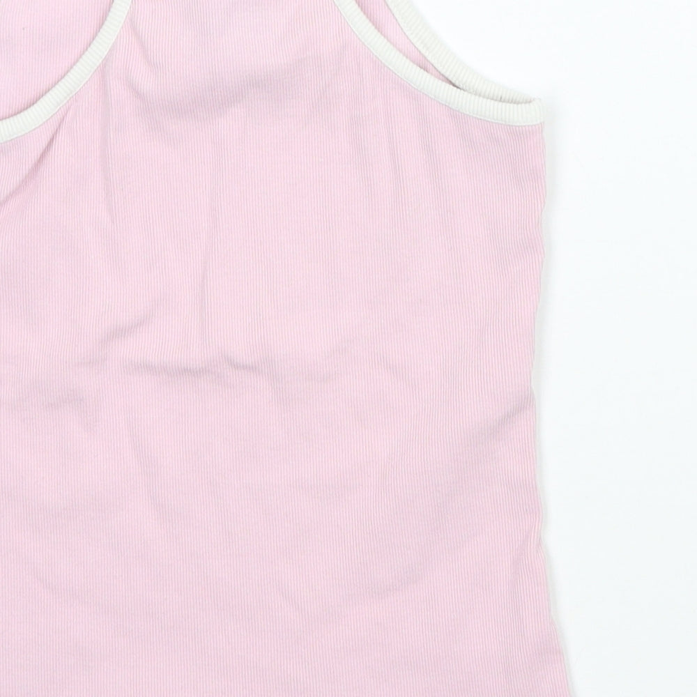 Marks & Spencer Girls Pink Basic Tank Size 6-7 Years