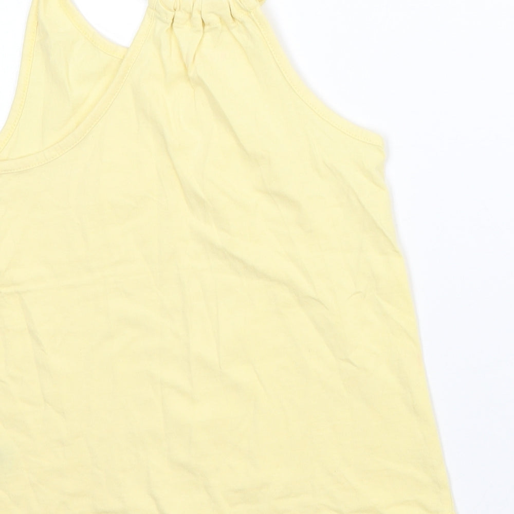 Nutmeg Girls Yellow Basic Tank Size 6-7 Years