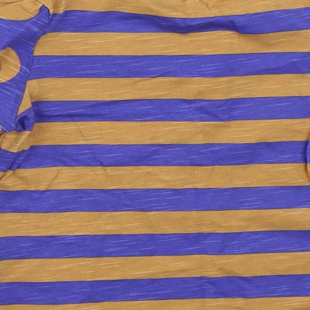 George Girls Blue Striped Basic T-Shirt Size 18-24 Months