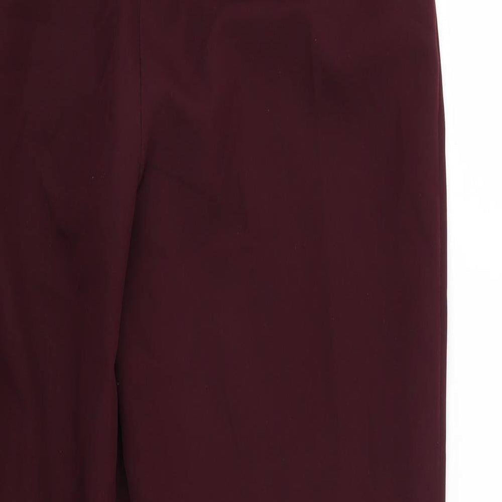 Miss Selfridge Womens Purple Trousers Size 10 L25 in