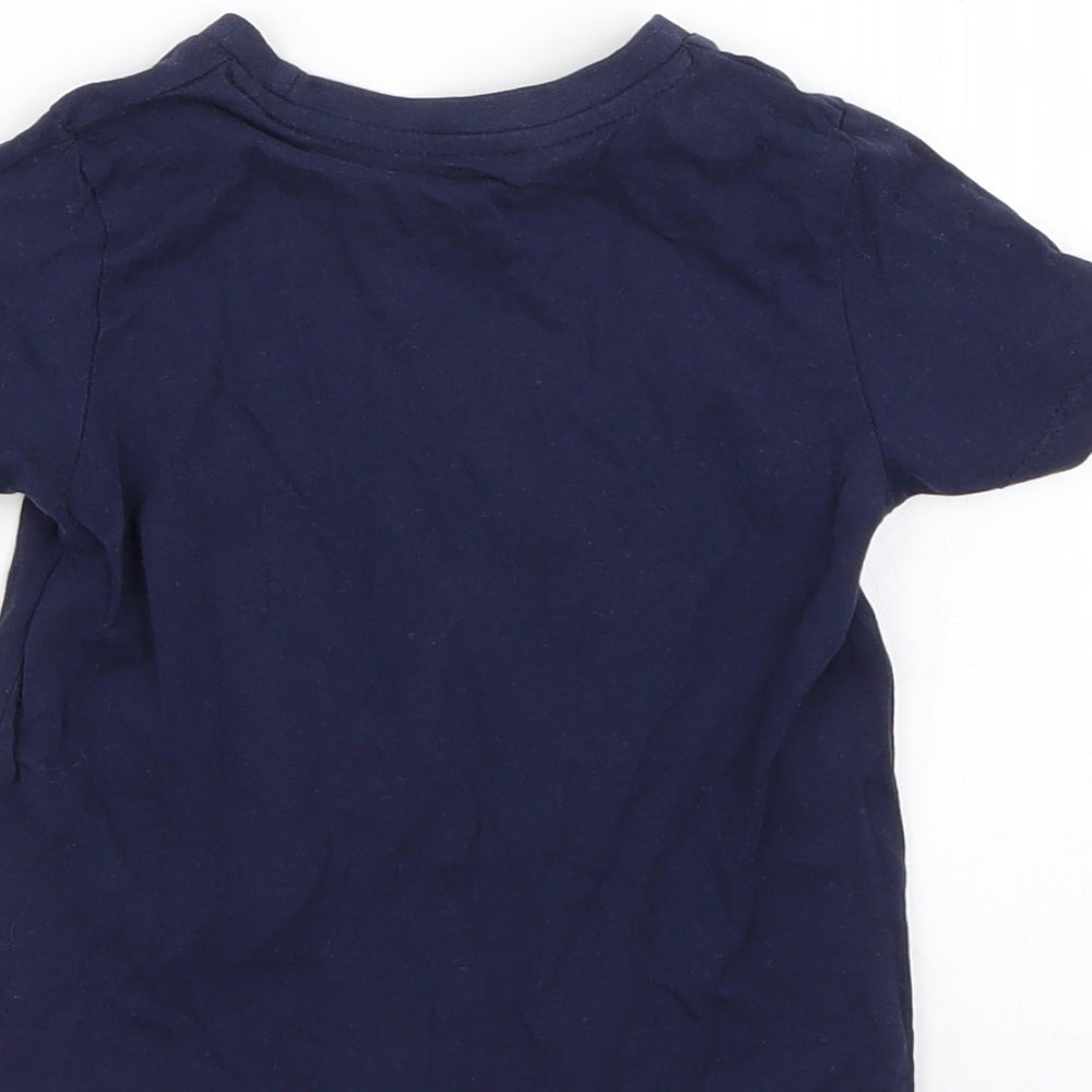 Pep&Co Baby Blue Geometric Basic T-Shirt Size 18-24 Months