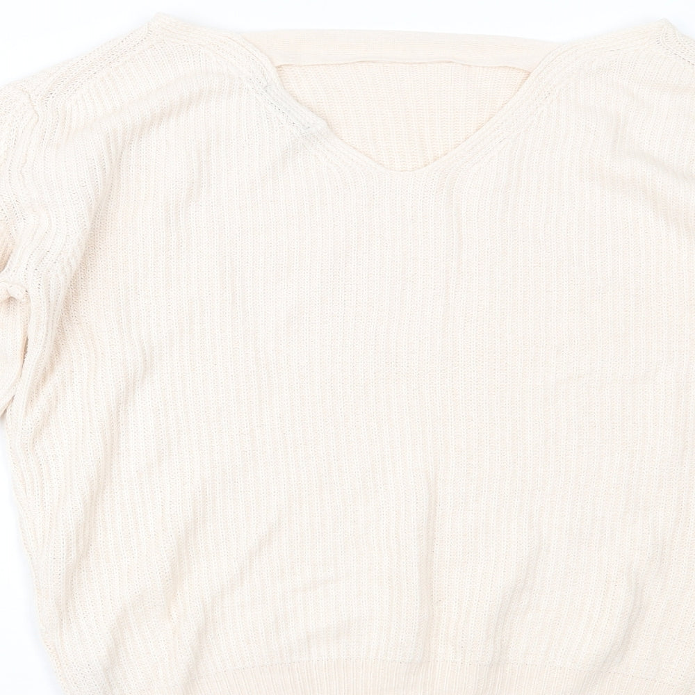 New Look Womens Beige Pullover Jumper Size S