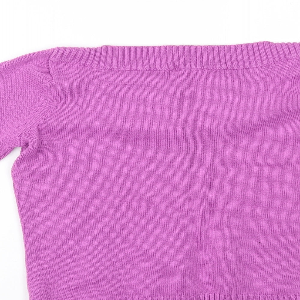 Marks and Spencer Womens Purple Pullover Jumper Size 14