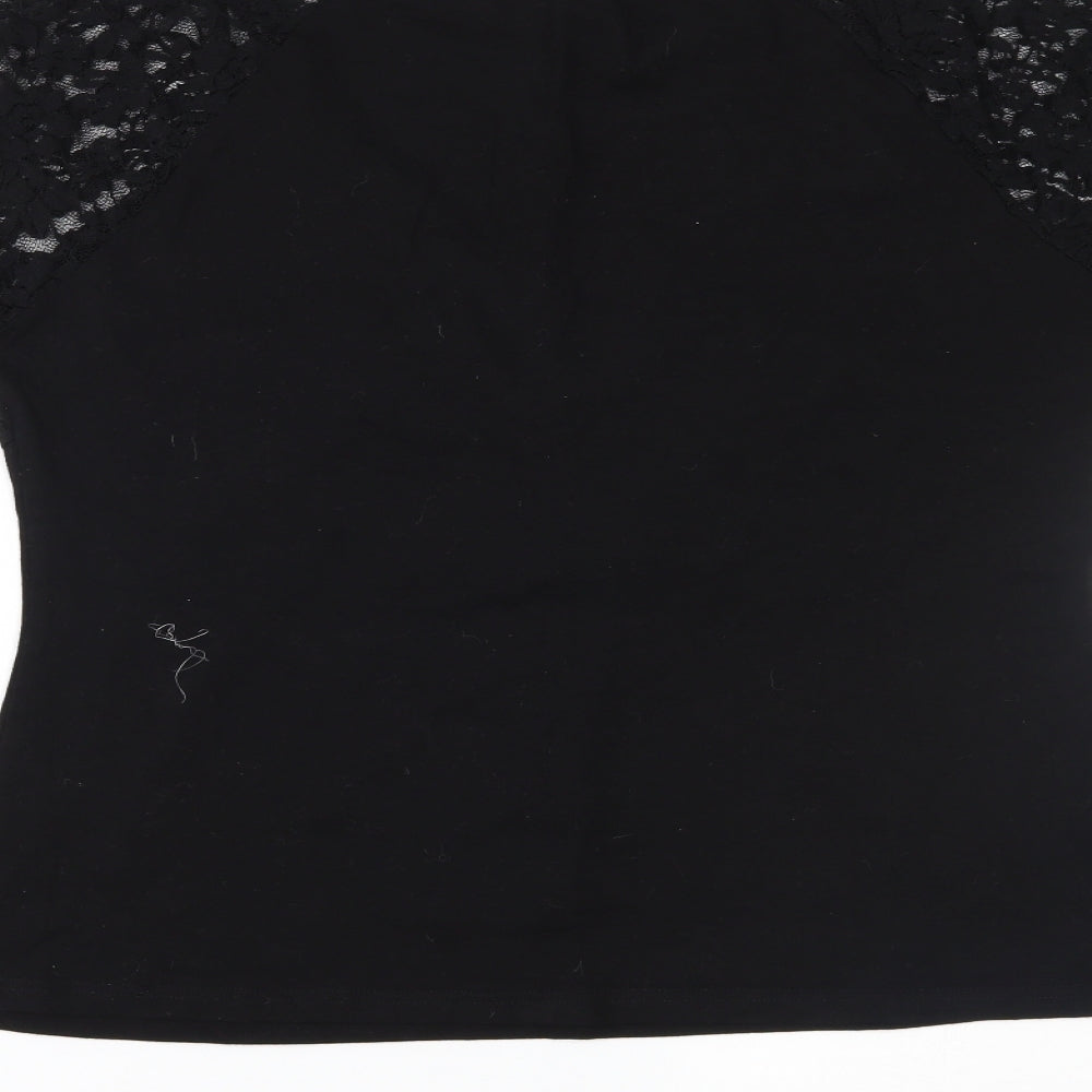 Yoins Womens Black Basic Blouse Size 2XL
