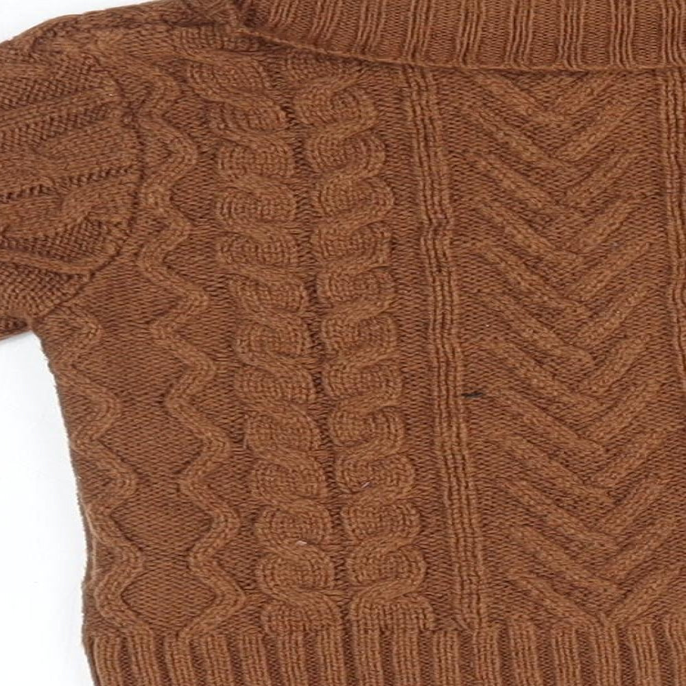 SheIn Girls Brown Pullover Jumper Size 2 Years