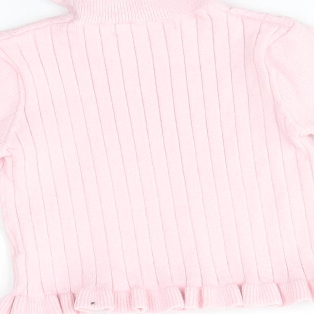 SheIn Girls Pink Pullover Jumper Size 2 Years