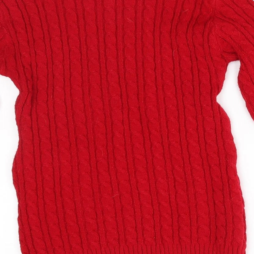 Pulse Womens Red Pullover Jumper Size M