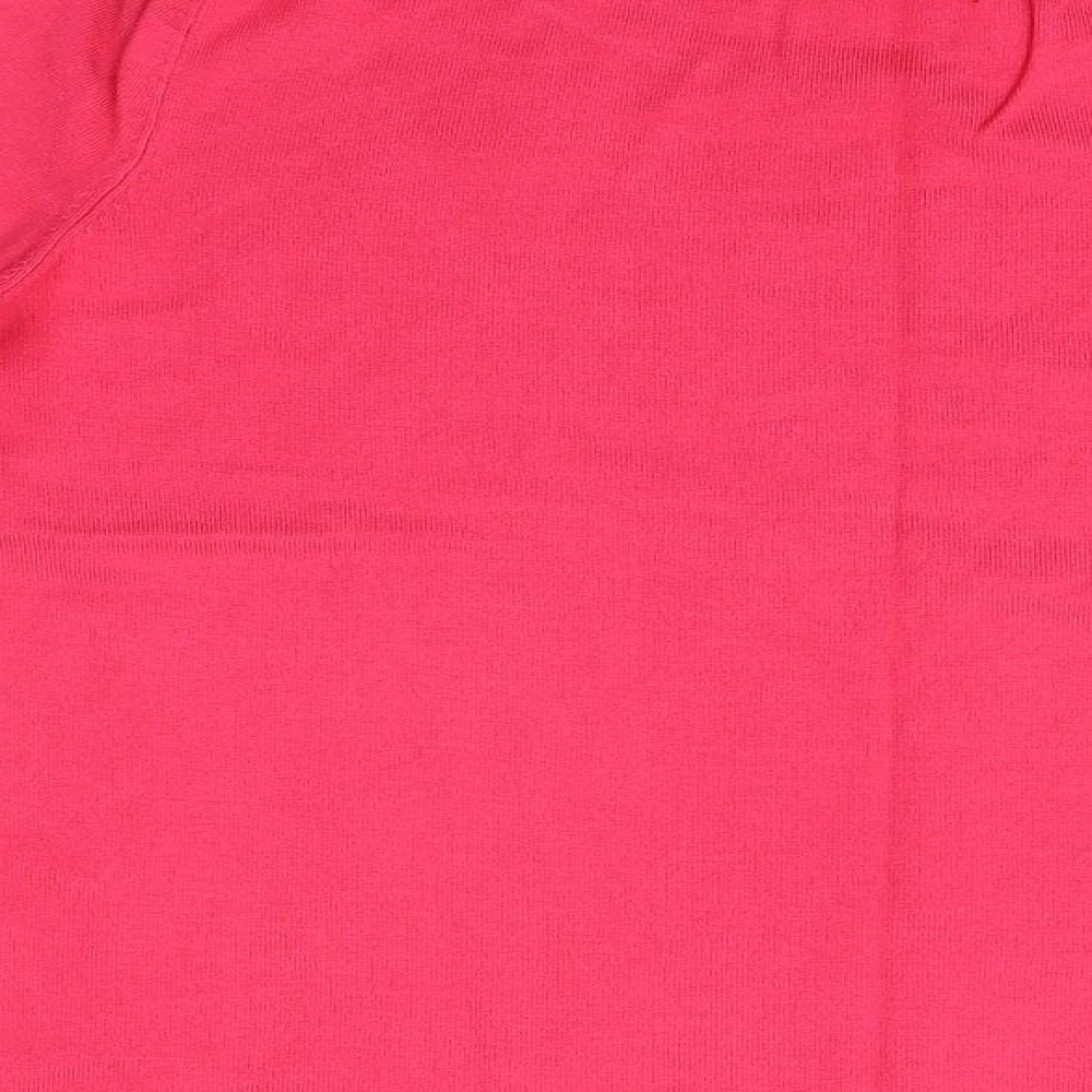 BM Collection Womens Pink Pullover Jumper Size S